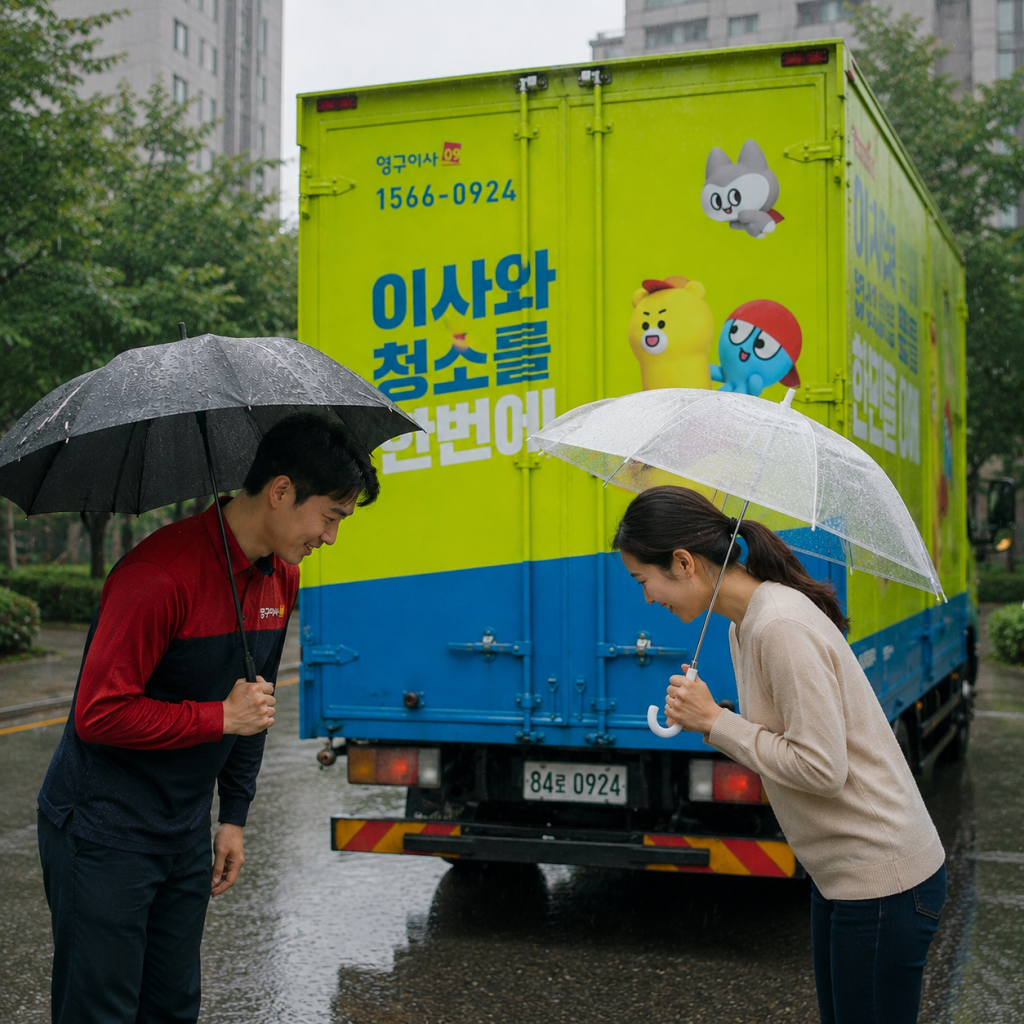 비오는날이사