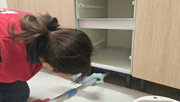 싱크대 하단 청소