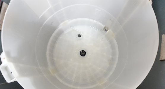 드럼통 내부 오염 청소 후 사진