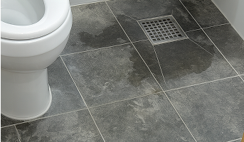 욕실 공간 청소 전